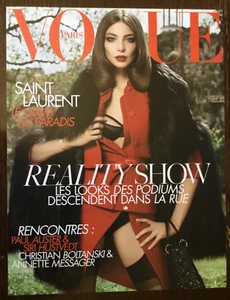 "Portada/póster de Daria Werbowy: Paris Vogue 2008 agosto: tamaño aproximado = 11""x 8,5""" - Imagen 1 de 12