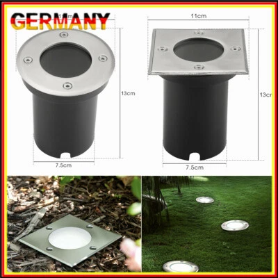 Bodeneinbauleuchte GU10 LED Bodeneinbaustrahler Bodenleuchte 230V außen Beton - Bild 1 von 4