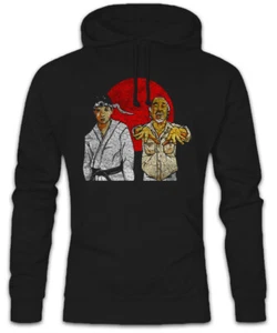 Karate Team Hoodie Kapuzenpullover Mr. Mister Kid Wu Miyagi Wushu Black China - Picture 1 of 1