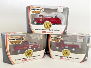 3 MATCHBOX COLLECTIBLES 50 YEARS 1953 Ford F-100, 1939 Bedford, 1923 Mack AC NIB - Picture 1 of 23