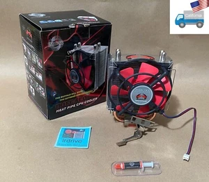 Evercool Buffalo Copper Base Dual HeatPipe AMD 754/939/940 AM2 AM3 CPU Cooler - Picture 1 of 11