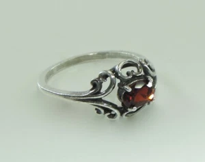  Vintage Trachten Damenring 925er Silber mit Turmalin (52 (16,5 mm Ø) - Bild 1 von 4