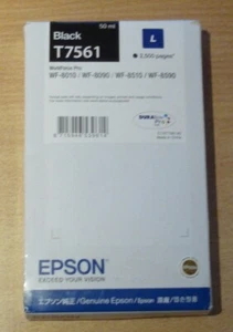 Original Epson T7561 Schwarz Patrone ORIGINAL Tinte 8010 8090 8510 8590 datiert 2022 - Bild 1 von 2