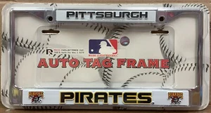 PITTSBURGH PIRATES LOGO 6"X12" METAL LICENSE PLATE FRAME NEW RICO 👀 - Picture 1 of 1