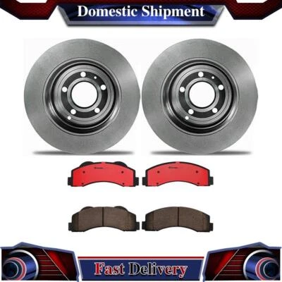 Rotor de freno de pastillas de freno de disco delanteras Brembo para Ford Expedition 2013 2014 2015 2016 Foto 1 de 4