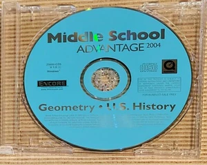 Middle School Advantage GEOMETRY + US HISTORY - 2004 CD for Windows - New - Picture 1 of 1