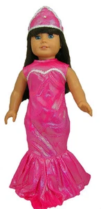 Fuchsia Mermaid 2 PC Set Fits 18" American Girl Dolls - Picture 1 of 1