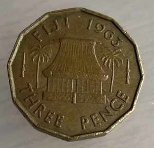 Fiji 3 Pence 1963 (KM#22) - Picture 1 of 2
