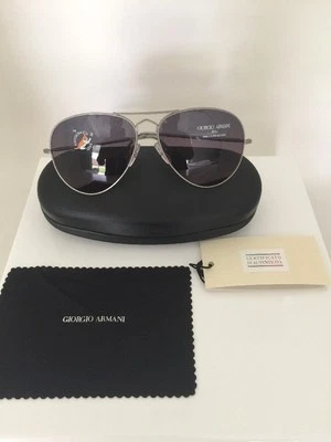 Gafas de sol vintage Giorgio Armani Aviator GA 615 C. Gunmetal con lentes degradadas Foto 1 de 4