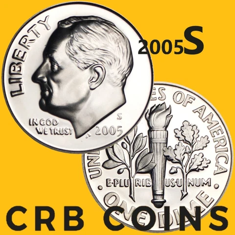 2005-S Proof Roosevelt Dime - (UNC) Clad KM#195a - D05SC Cover