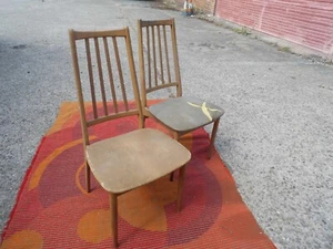 Vintage Mid-Century Danish Danish Teak Chairs for restoration / Danish Style - Picture 1 of 6
