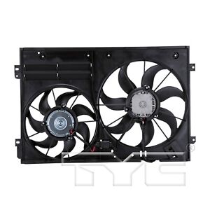 For 2009-2012 Volkswagen Passat CC Dual Radiator and Condenser Fan Assembly TYC