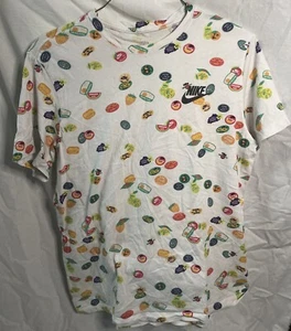 NIKE Mens Size Large Sportswear All Over Fruit Print T-Shirt Tee - Picture 1 of 6