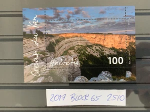 Schweiz Switzerland 2017 MI 2510 Block 65 Creux du Van ms sheet gestempelt used - Bild 1 von 1