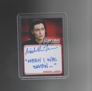 Star Trek TNG Archives & Inscriptions Michelle Forbes autograph 