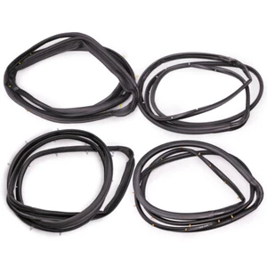 Set 4Dr Rubber Seal Weatherstrip For Nissan Frontier D22 4Door 1998 2005 - Picture 1 of 8