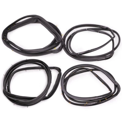 Juego de 4 puertas de goma sello resistente al clima para Nissan Frontier D22 4 puertas 1998 2005 Foto 1 de 4