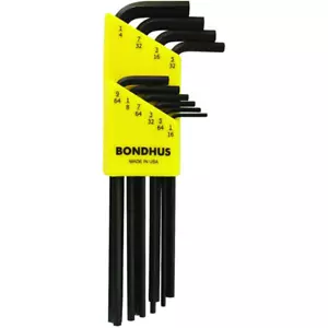Bondhus 12138 ProGuard Hex End L-Wrenches Set, 1/16" - 1/4", 10 Pc. - Picture 1 of 1