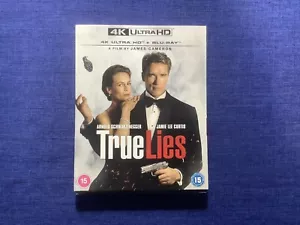 True Lies (4K Ultra HD + Blu-ray ) + Slipcover Arnold Schwarzenegger New Sealed - Picture 1 of 4
