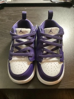 Nike Air Jordan 1 Low ALT Zapatos Niño Pequeño Talla 7C Púrpura Cielo DR9747-515 Foto 1 de 4