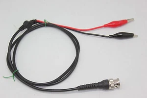 BNC male to Alligator Test Clips test leads 2 sets 80cm - Picture 1 of 1