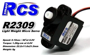 2x RCS Model R2309 9g RC Airplane & Helicopter R/C Hobby Micro Servo CA144 - Picture 1 of 1