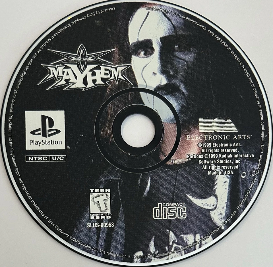 WCW Mayhem - BL (Sony PlayStation 1, PS1) DISC ONLY | NO TRACKING | M73 - Image 1 of 1