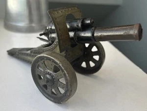 BING TINPLATE TOY ARTILLERY FIELD GUN CANNON PEA SHOOTER VINTAGE 1920s GERMANY - Picture 1 of 24