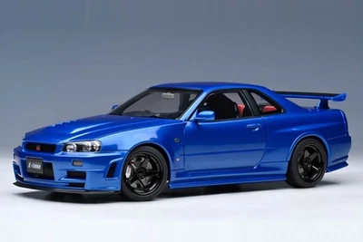 Nissan R34 Z-Tune 2005 Bayside Bleu Modèle 1:18 Autoart - Photo 1/4