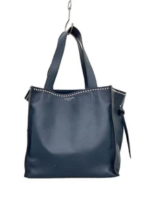 J&M DAVIDSON BELLE MINI WITH STUDS Tote Bag Leather NVY - Picture 1 of 6