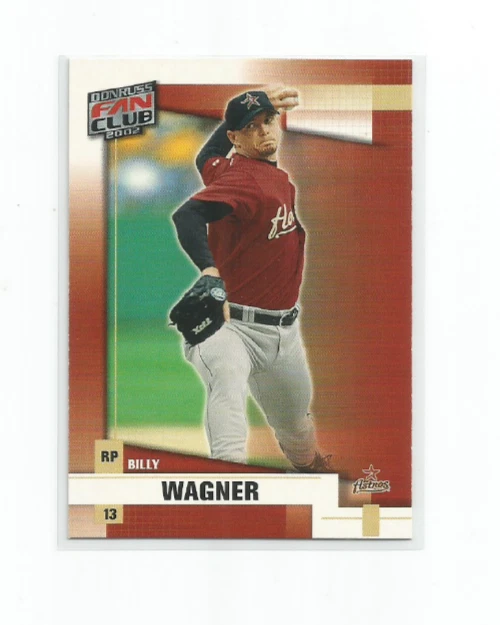 BILLY WAGNER (Houston Astros) 2002 DONRUSS FAN CLUB CARD #138 - Image 1 of 1