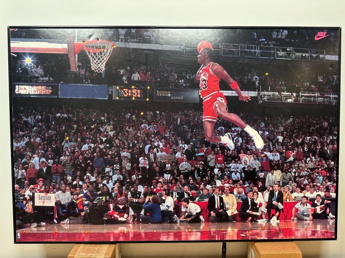 【激レア】Nike Michael Jordan ポスター 1985 Michael Jordan Nike Poster Card Wall Art by Row One