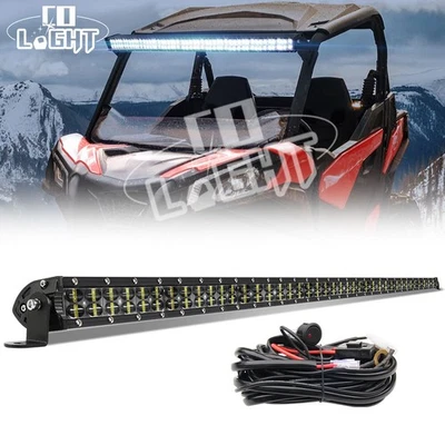 Cable de barra de luz LED de doble fila de techo de 42 pulgadas para Can-Am Maverick Trail Sport 800/1000 Foto 1 de 4