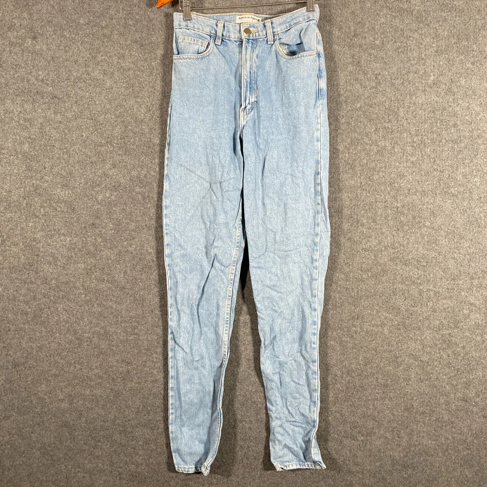 American Apparel Jeans Womens 26 Blue Denim Skinny Leg High Rise Slim Ladies - image 1 of 4