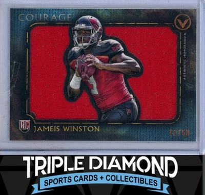 Parche de radiocontrol Topps Valor Jameis Winston Rookie Courage #43/50 Q649 2015 Foto 1 de 2