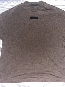 Essentials Fear Of God Dark Heather Men’s T-Shirt Size S NWT Oversized - Picture 1 of 5