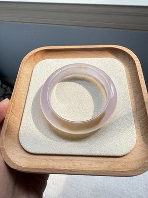 Violet & Golden Agate Bangle – Natural Stone, elegant and timeless 52-53mm Foto 1 de 4