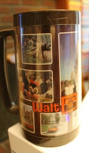 Vintage Walt Disney World Themo Serv Mug ~ Brown - Picture 1 of 3