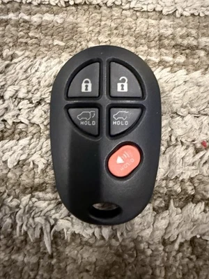 OEM 2008-2013 Toyota Highlander 5 Btn Remote GQ43VT20T 89742-0W020/89742-0W021 - Image 1 of 2