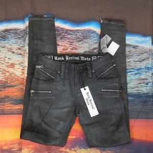 Rock REVIVAL - Skinny Jeans Coated Moto Camille Gr. 24 - Bild 1 von 13