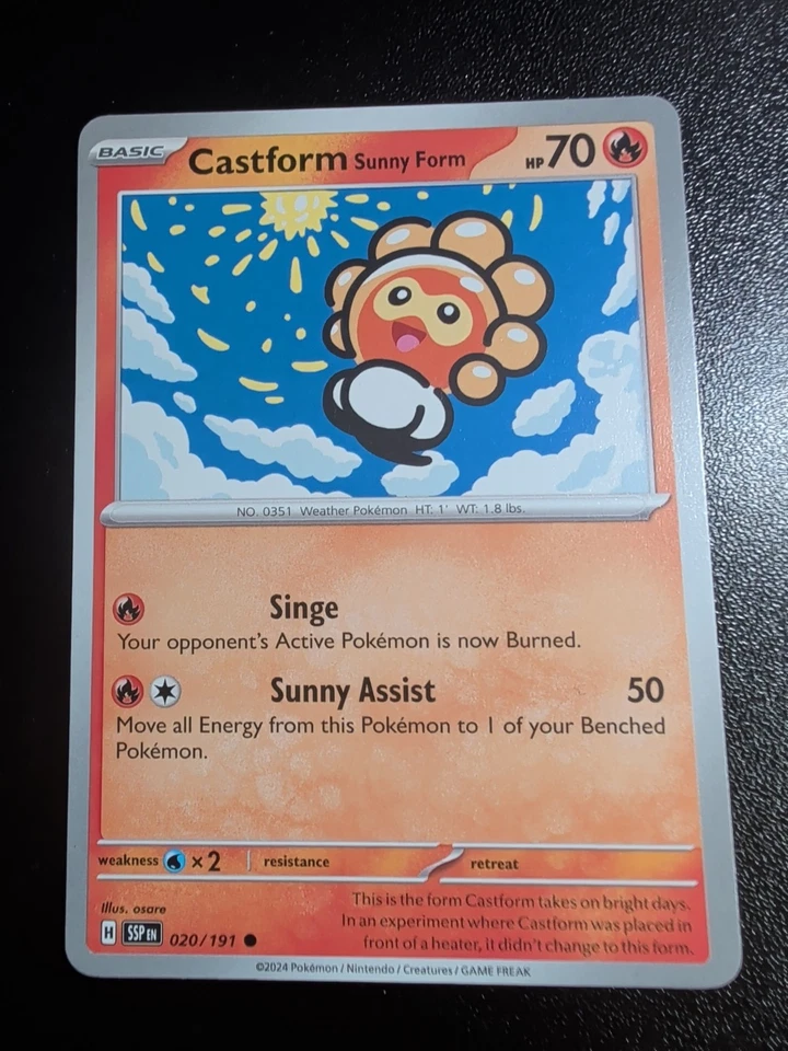 Castform Sunny Form 020/191 Sv08: Surging Sparks Regular - Image 1 of 1