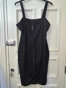 SIMPLY BE BLACK hook and eye DRESS Size 20 NEW WITH TAGS - Picture 1 of 3