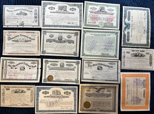 Lot von 15 Vintage Maine Bank Aktienzertifikaten - Bild 1 von 16