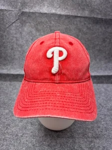 Philadelphia Phillies New Era Hat Cap Strap Back Adult One Size Red MLB 9Twenty - Picture 1 of 12