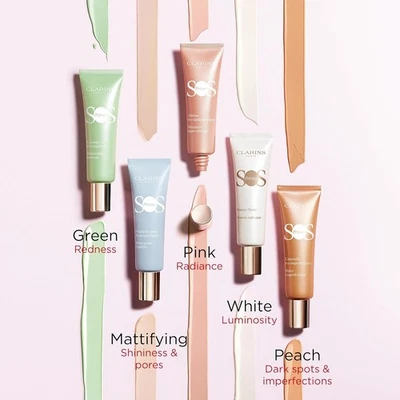 NEW Clarins SOS Primer Boosts Radiance Preps & Hydrates 1 OZ Choose Color - Image 1 of 2