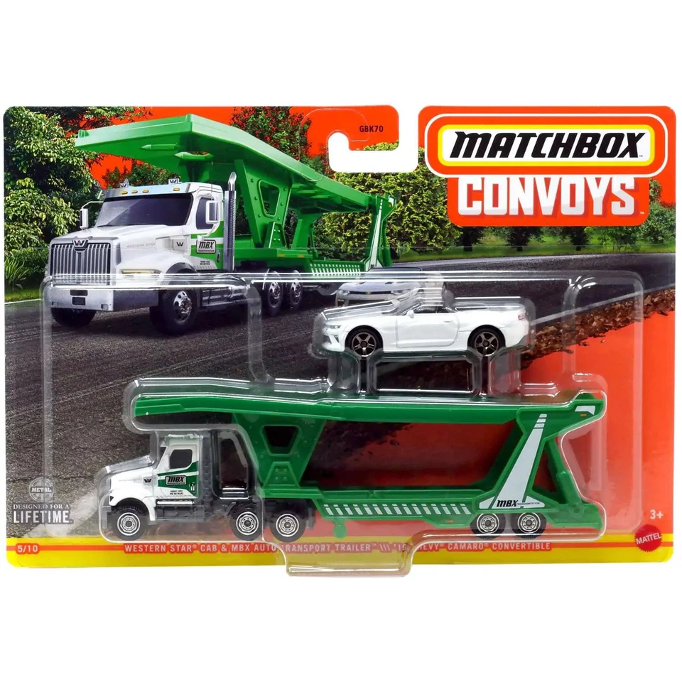 Matchbox Convoys - Western Star Cab with 16 Chevy Camaro Convertible Car - Image 1 of 1