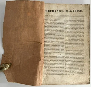 Mechanics' Magazine and Journal of the Mechanics' Institute Volume IX No 1-6 J.. - Picture 1 of 5