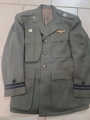 WW2 Original USN Fighter Pilots Green Commander’s Uniform - Image 1 of 4