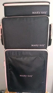 Mary Kay Consultant 3 Tier Large Wheeled Travel Roller Case Luggage Cart - Picture 1 of 5