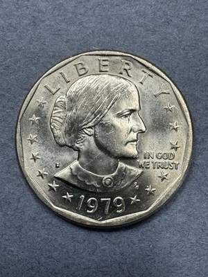 Susan B. Anthony 1979 un dólar EE. UU. Moneda rara rellena en D marca de ceca moneda Foto 1 de 3